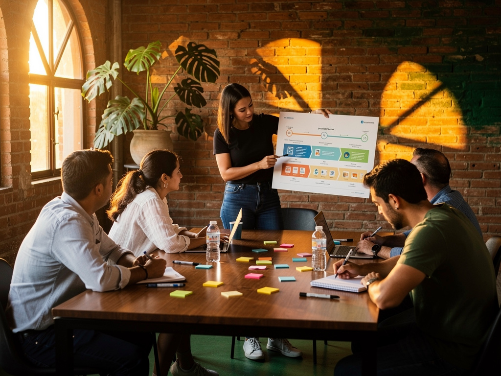 Equipo mapeando la experiencia del cliente